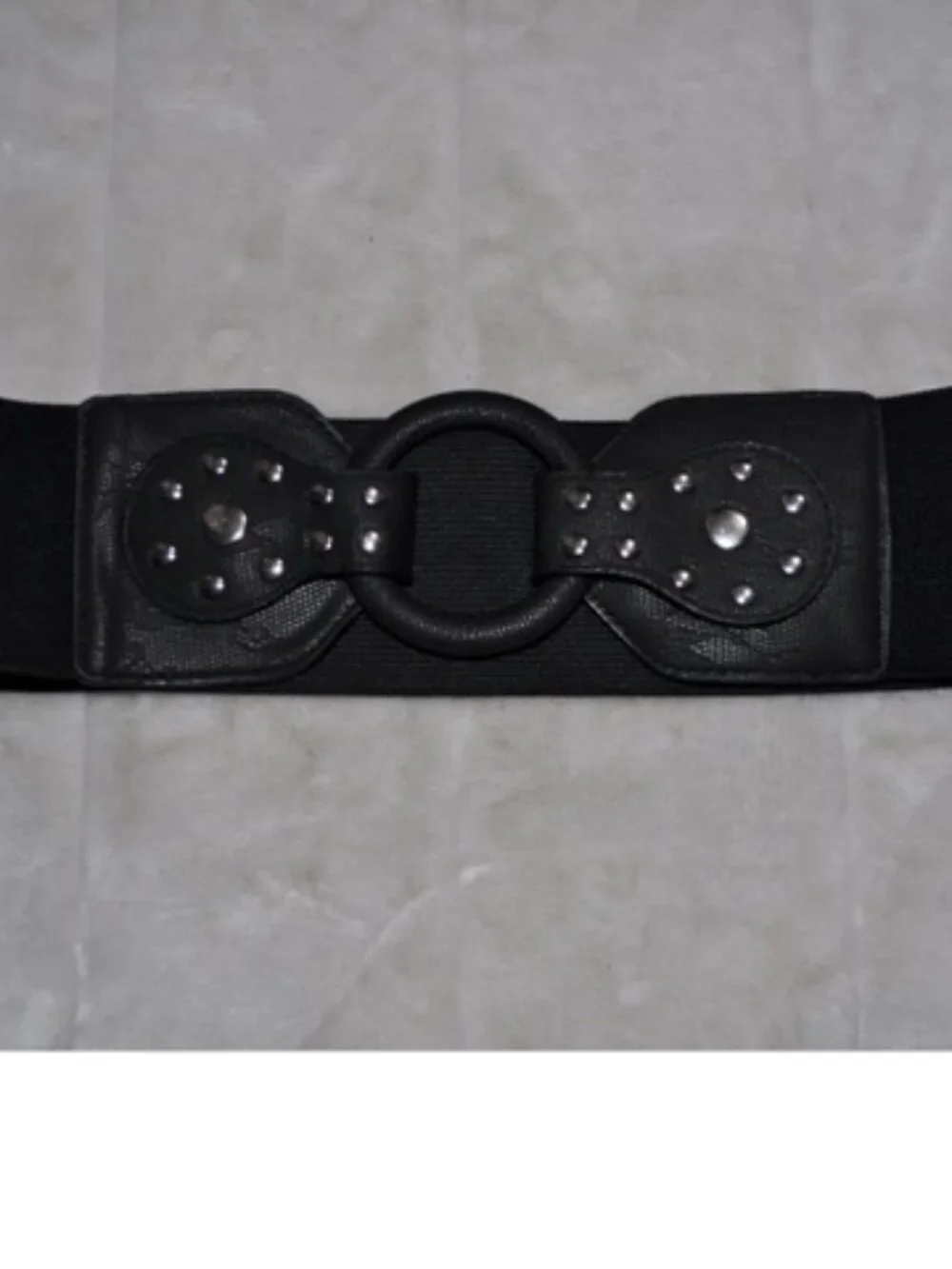 Women's Belt retro vintage Stretchy Cinch Belt 3 Inch Wide High Waist Rivet
